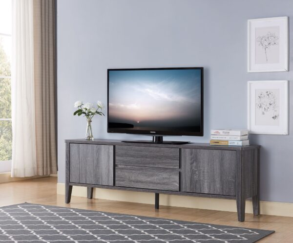 66'' TV STAND - GREY 2