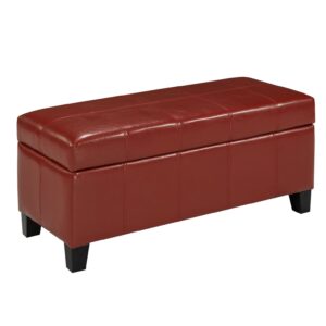 STORAGE OTTOMAN - RED